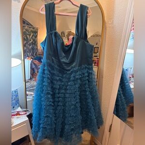Unique Vintage teal dress